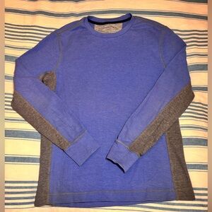 Blue and Gray Textured Tee